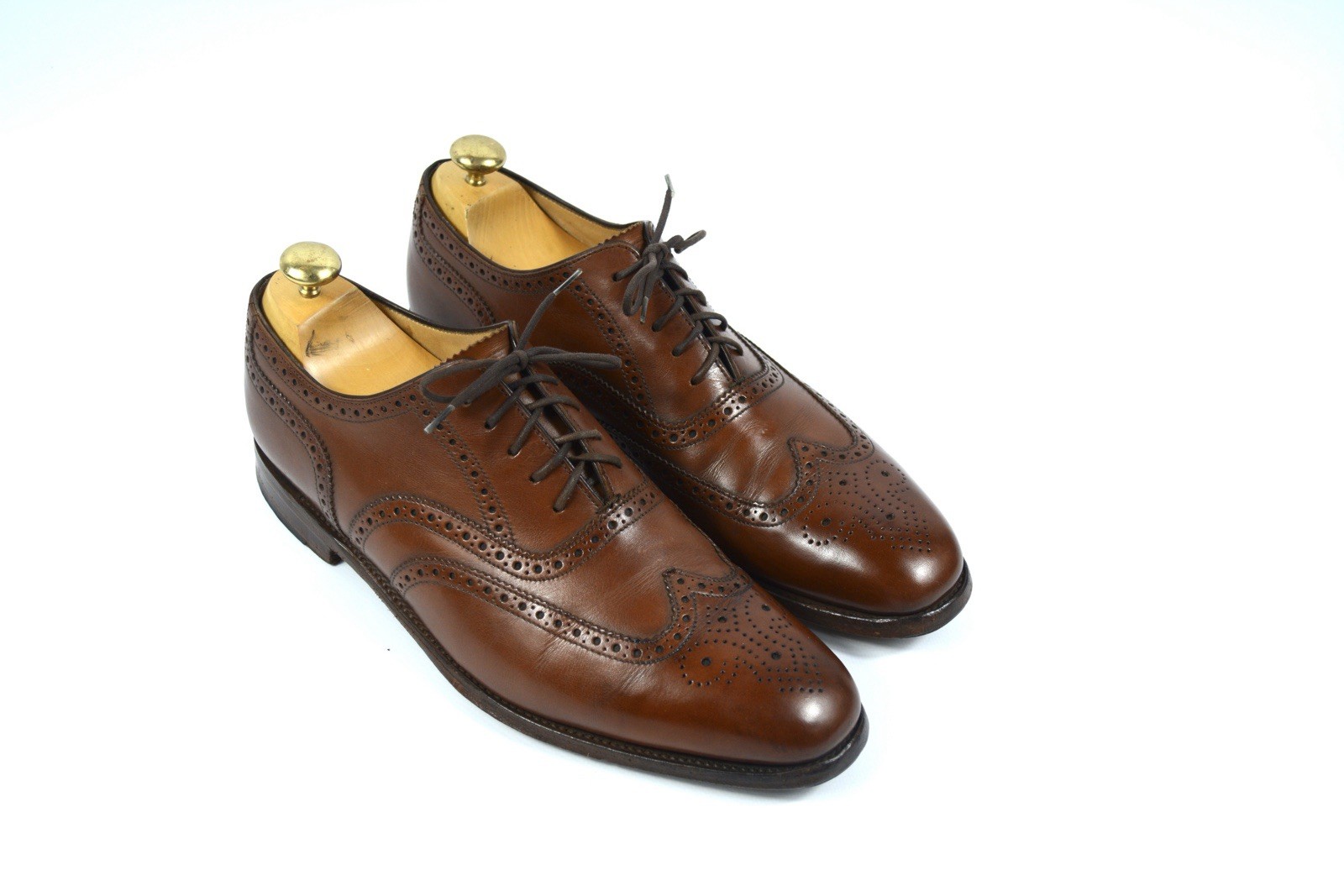 Loake 1880 Buckingham Brown Oxford Shoes UK 8.5 EU 42.5 US 9.5 Made In England