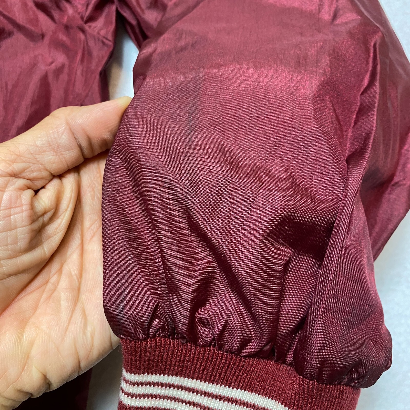 Premier International Jacket Mens XL Red Cricket Warm Up Nylon Pullover