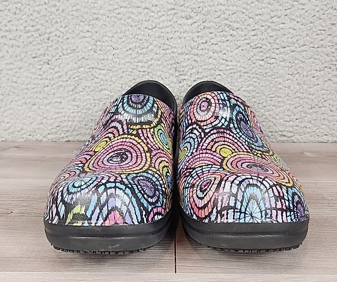 Crocs at Work Clogs Womens 9 Multicolor Neria Pro II Graphic Slip Resistant