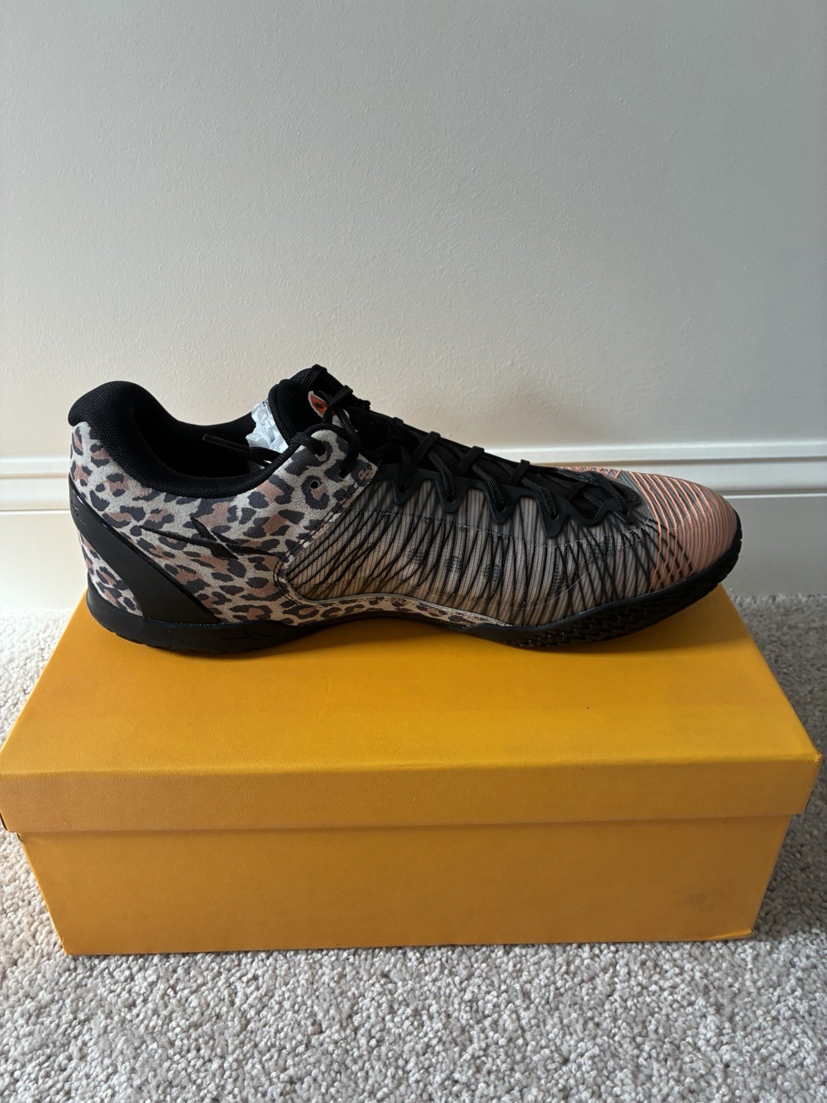 Player 1 Plus Cream Leopard Men’s Basketball Shoes Size 15