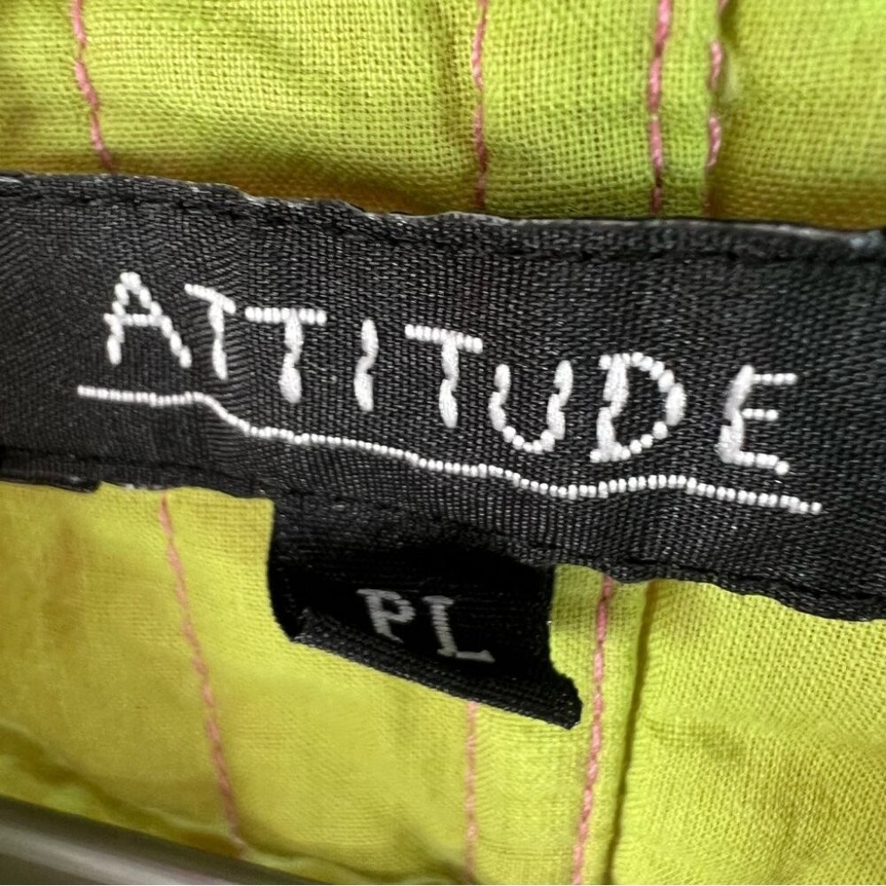Attitude jacket coat quilted style 2 tone lime Fuchsia Quilted Utility Jacket