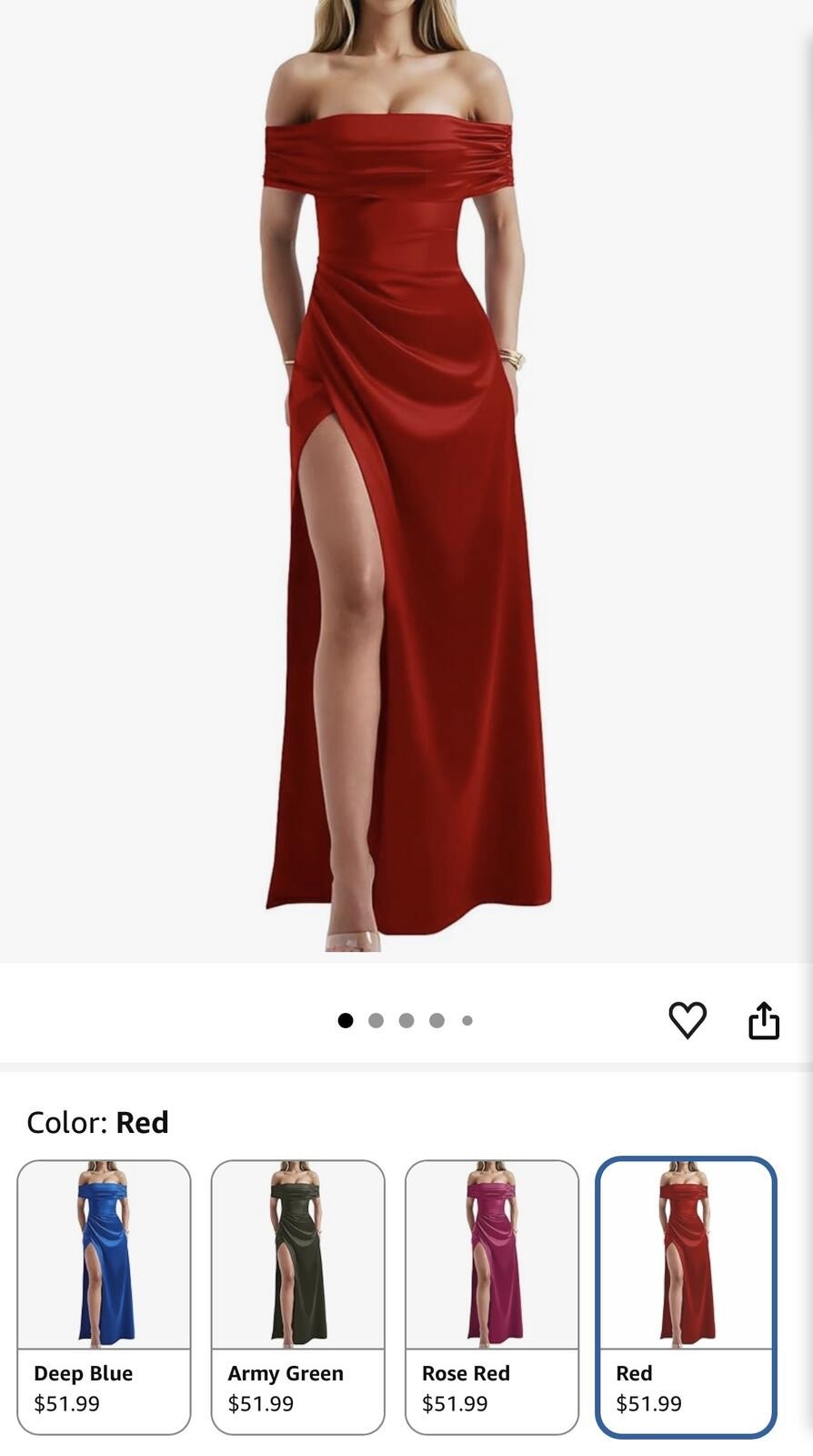 Viral OYS Off Shoulder Formal Dress
