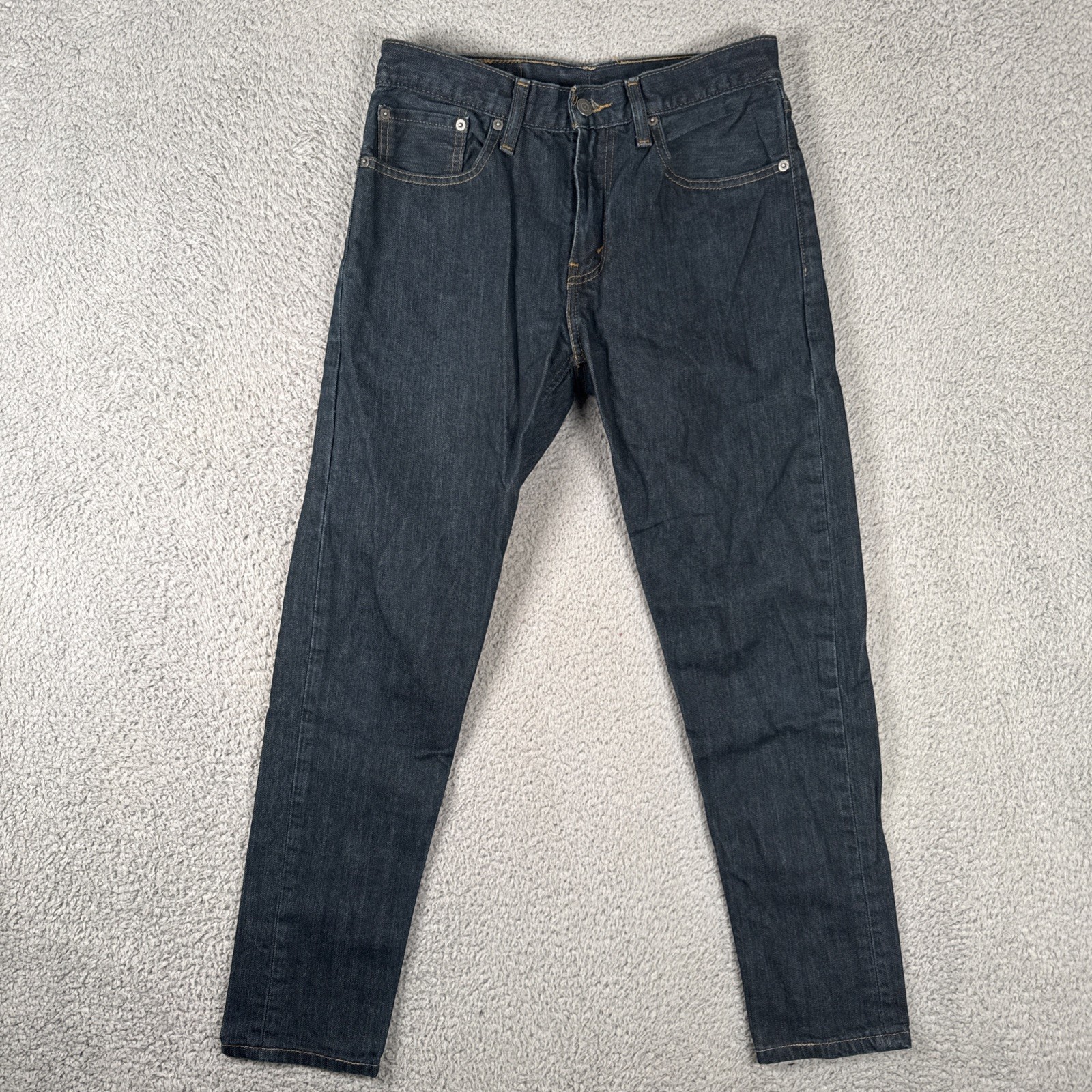 Levis 502 Jeans Mens 31×30 (30×27) Blue Dark Wash Regular Tapered Leg
