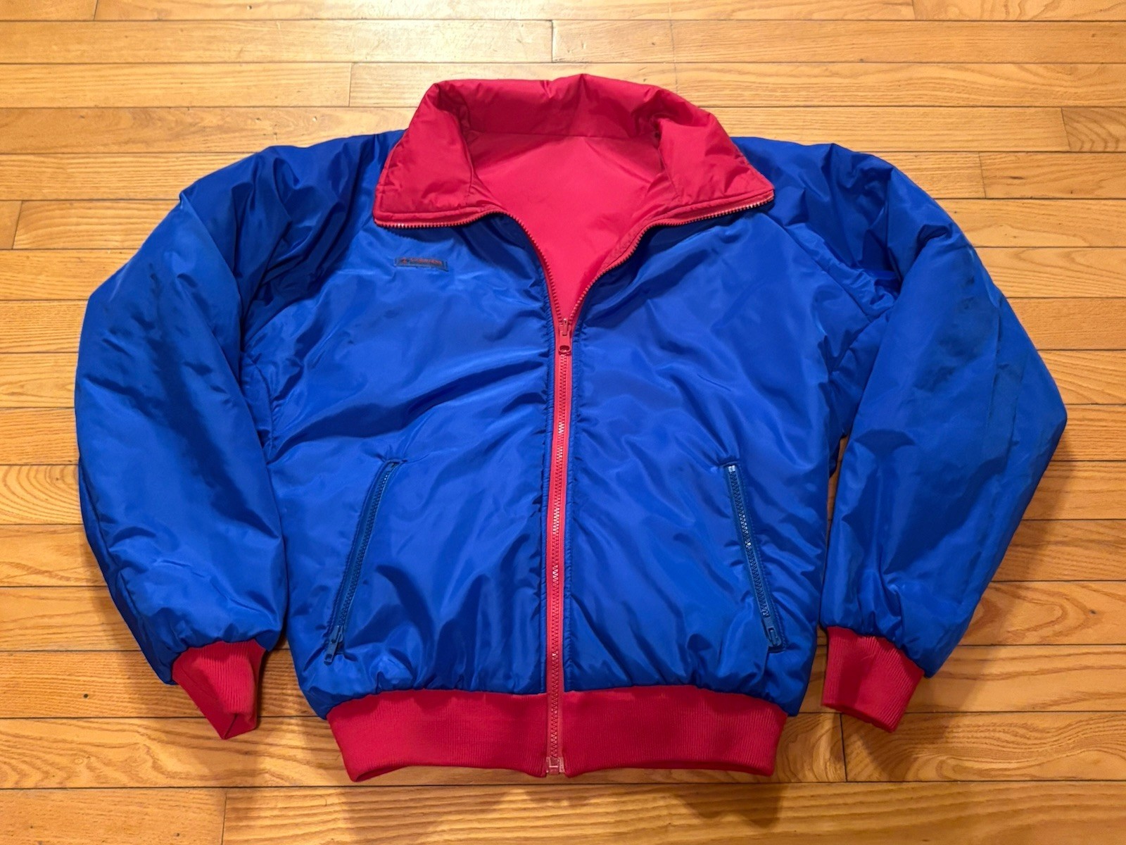 Vintage Columbia Reversible Ski Jacket Thinsulate Men’s M Blue/Red