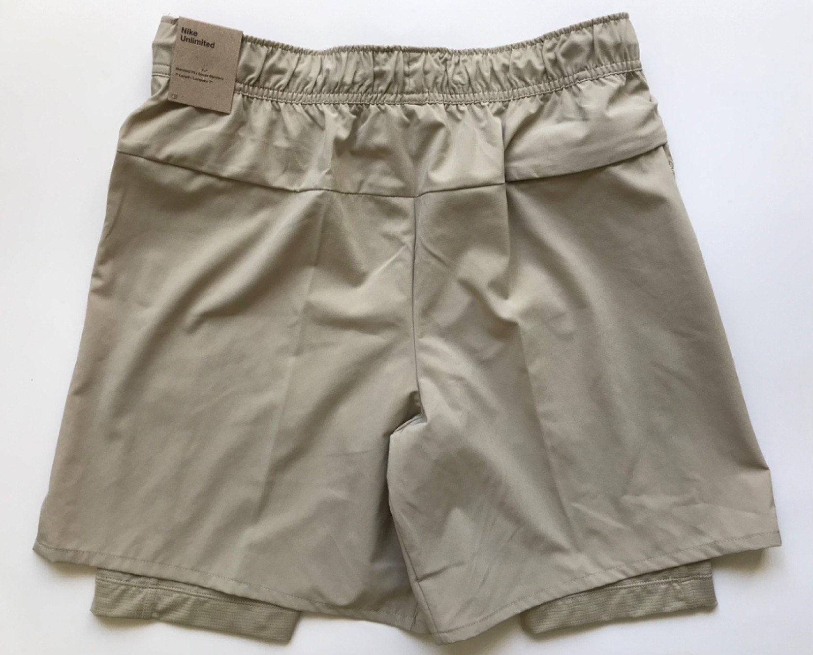 Nike Men’s Unlimited Lined Training Shorts DV9334 251 Desert Khaki Size XL Dusty