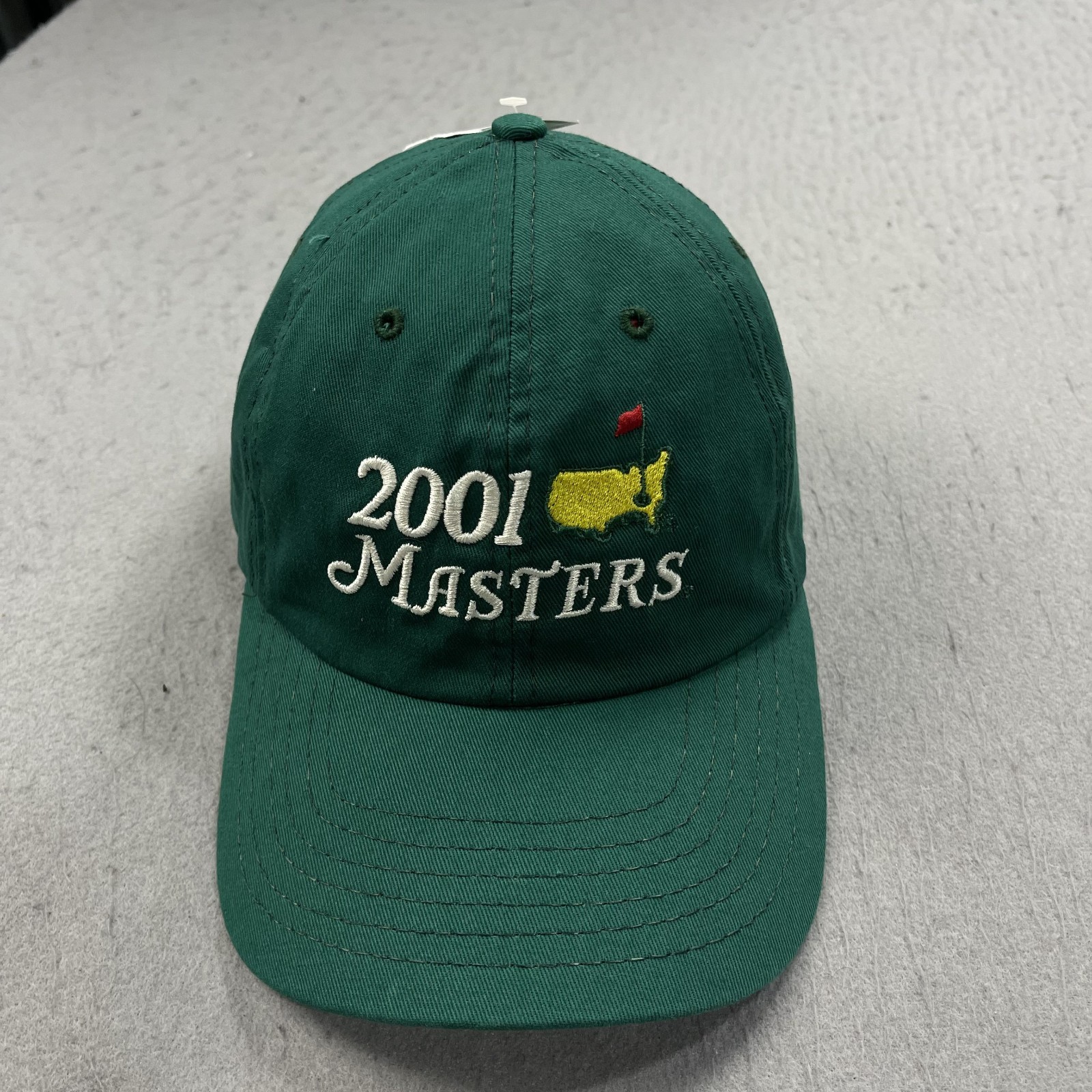 Masters Golf Hat Adult Green 2001 Vintage American Needle Tiger Woods Cap NWT