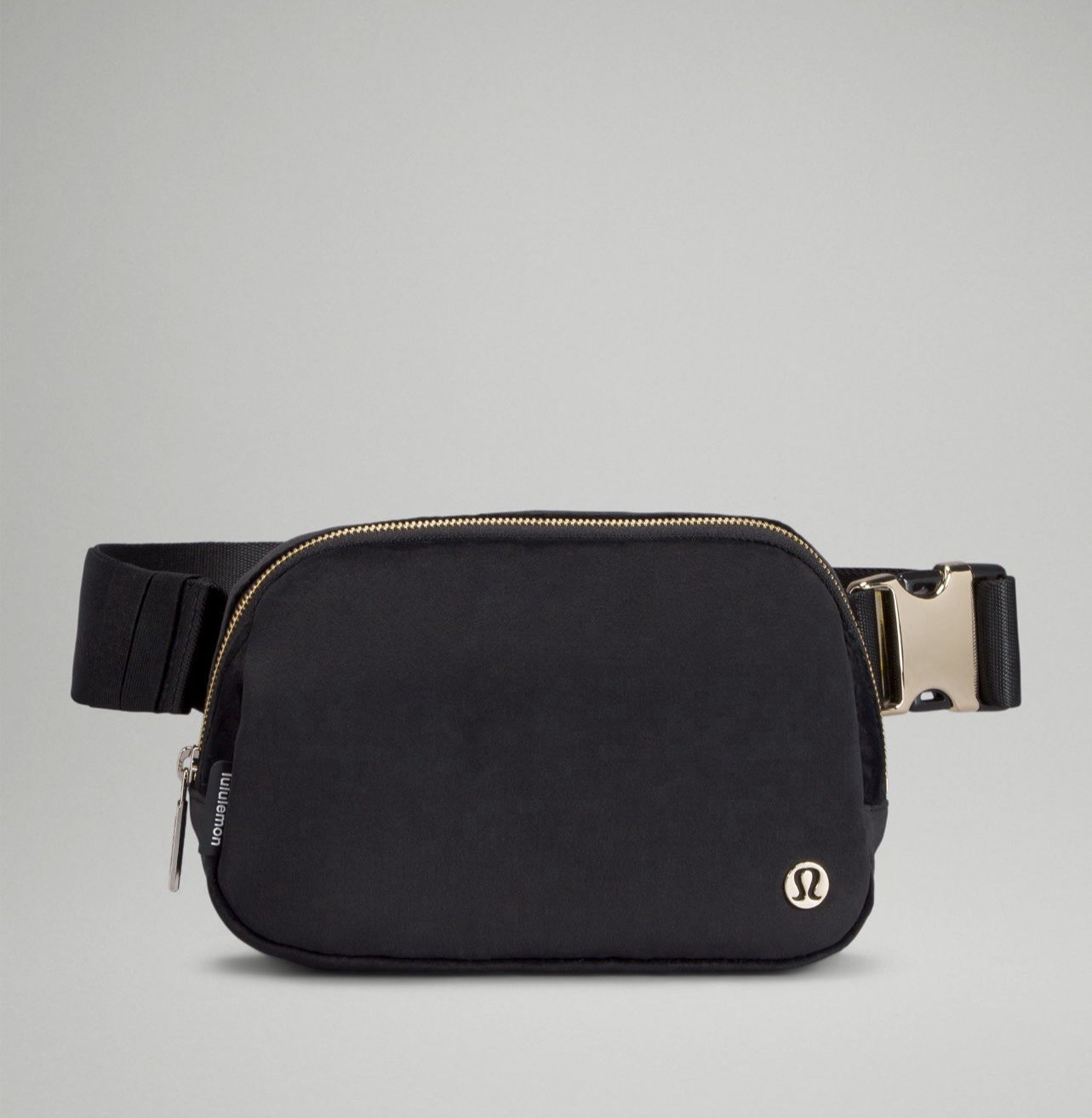 NWT Lululemon Everywhere Belt Bag 1L Velour – Black / Gold – Crossbody