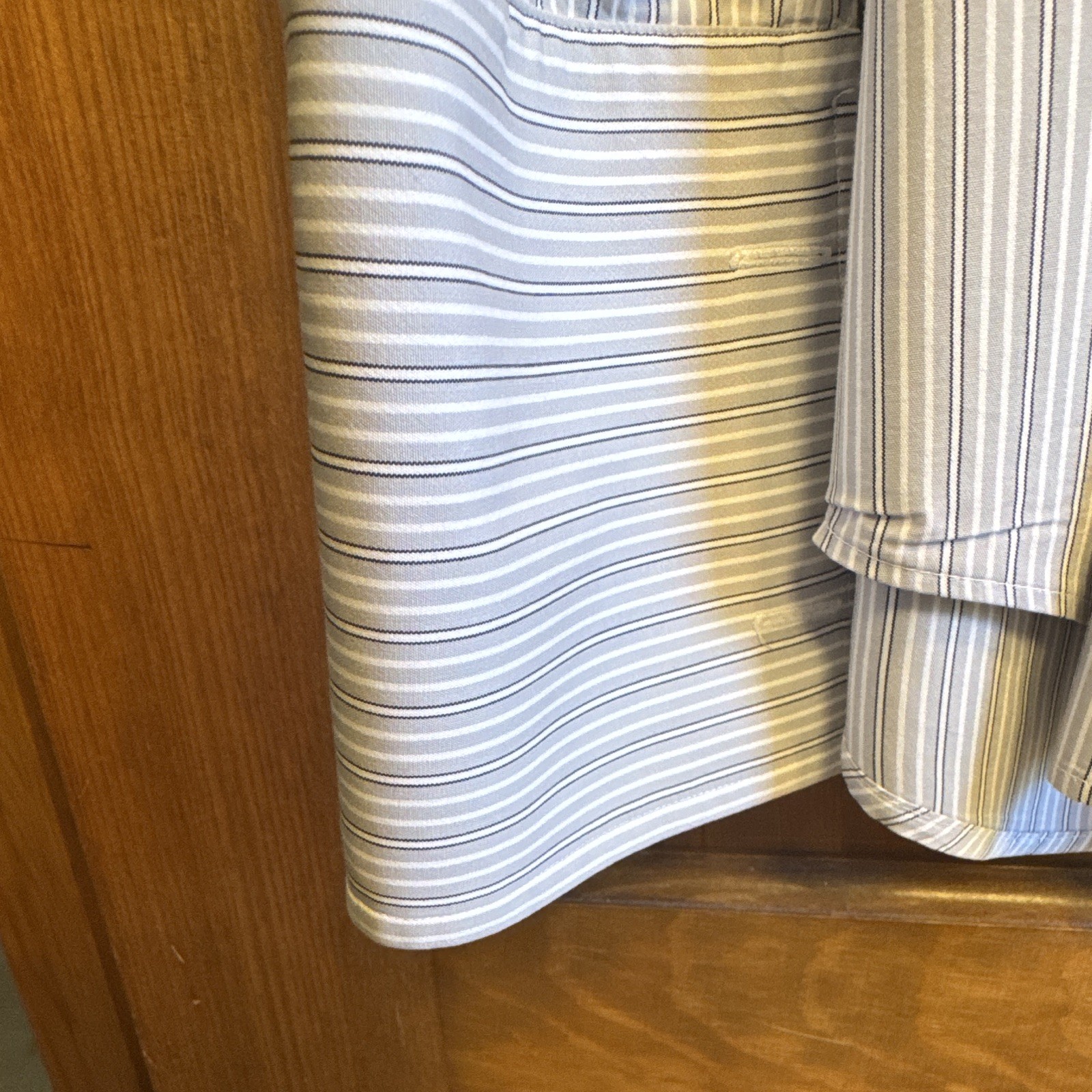 Hickey Freeman Classic Fit Cotton Stripe Dress Shirt 15.5 34/35