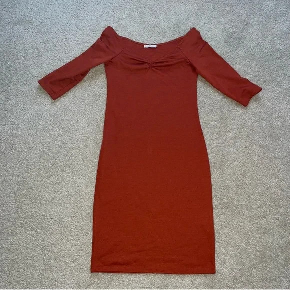 Zara Ponte Di Roma Bodycom Midi Dress