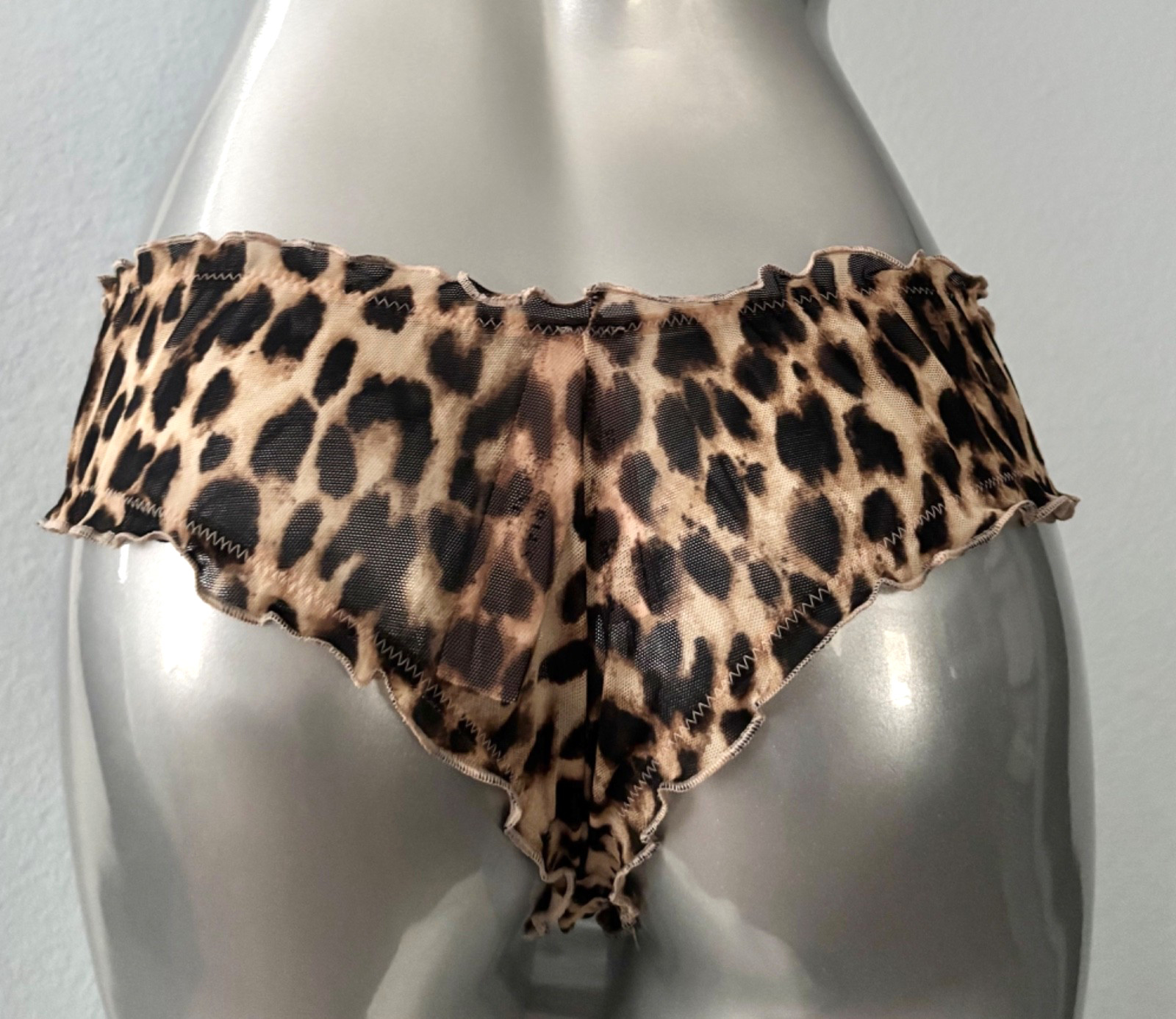 Victoria’s Secret Panty Very Sexy Low Rise Cheeky Ruffled Mesh S M L XL 2XL