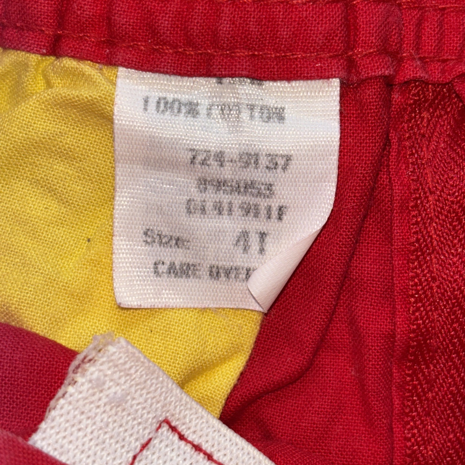 Vintage Oshkosh Overalls 4T Color Block Unique Design Construction Look