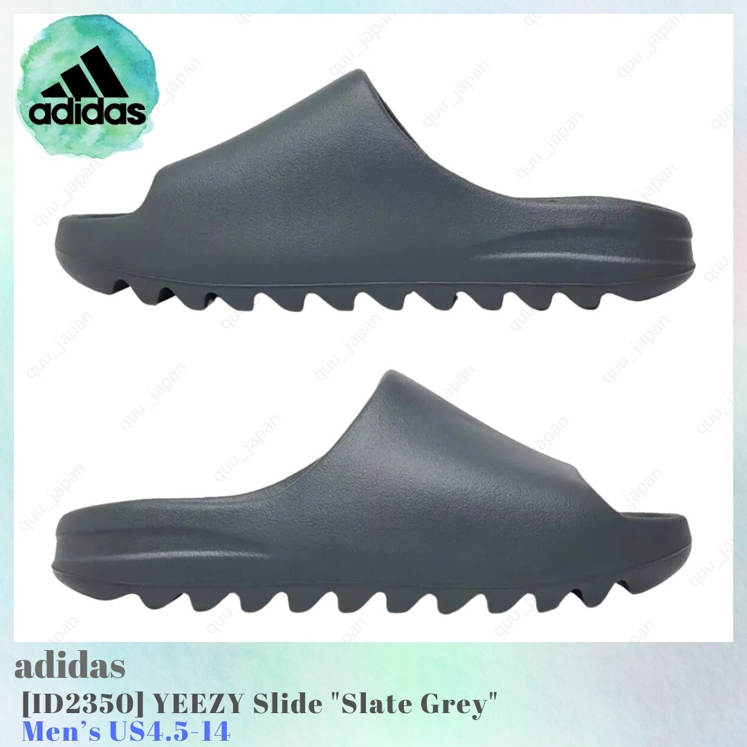 adidas YEEZY Slide Slate Grey ID2350 Men’s US4.5-14 New