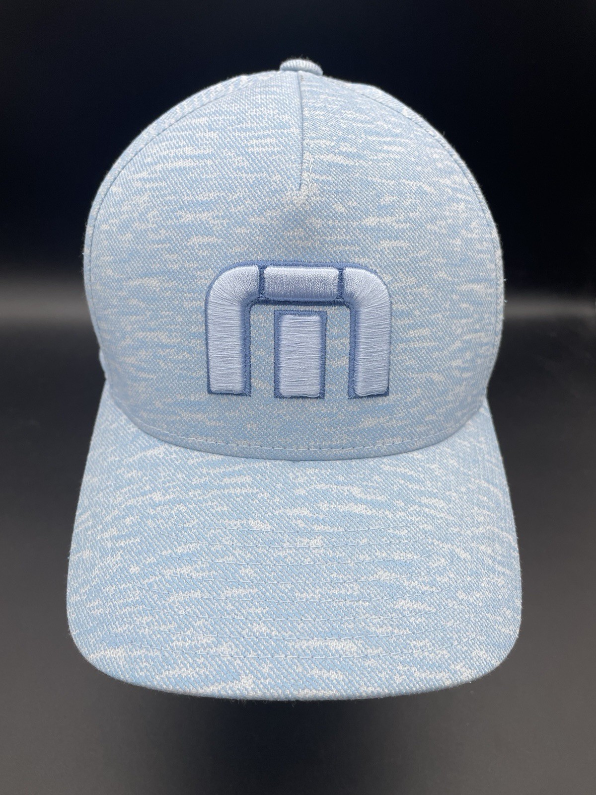 Travis Mathew Blue Logo Golf Hat / Cap Men’s Adjustable Flexfit Tech 110
