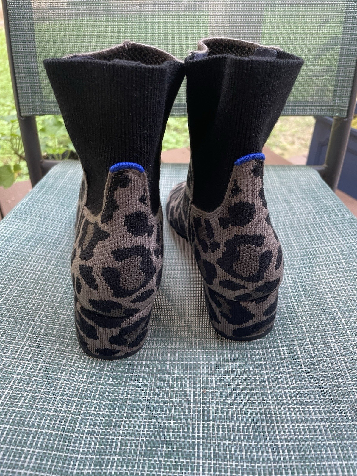 Rothy’s The Classic Boot in Cool Cat Leopard Print With In Love Insoles Size 9