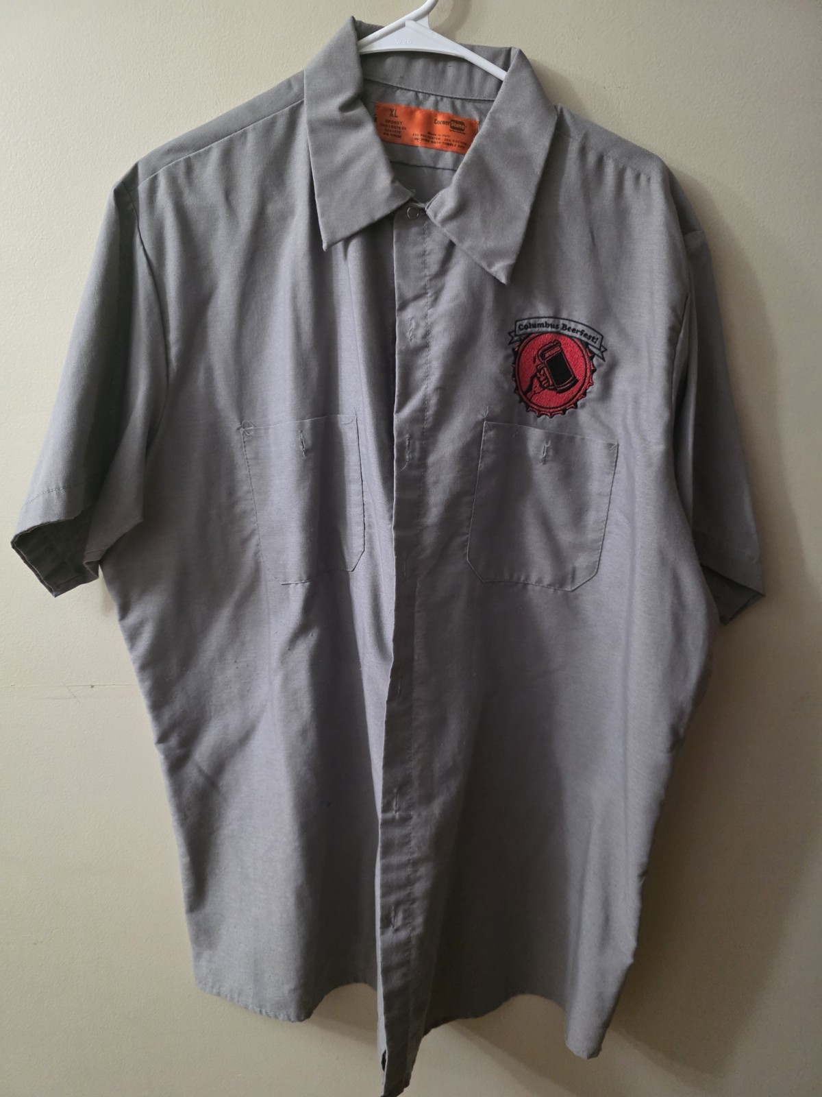 Cornerstone SP24GY Mens Sz XL Extra Large Mechanics Shirt – Columbus Beerfest