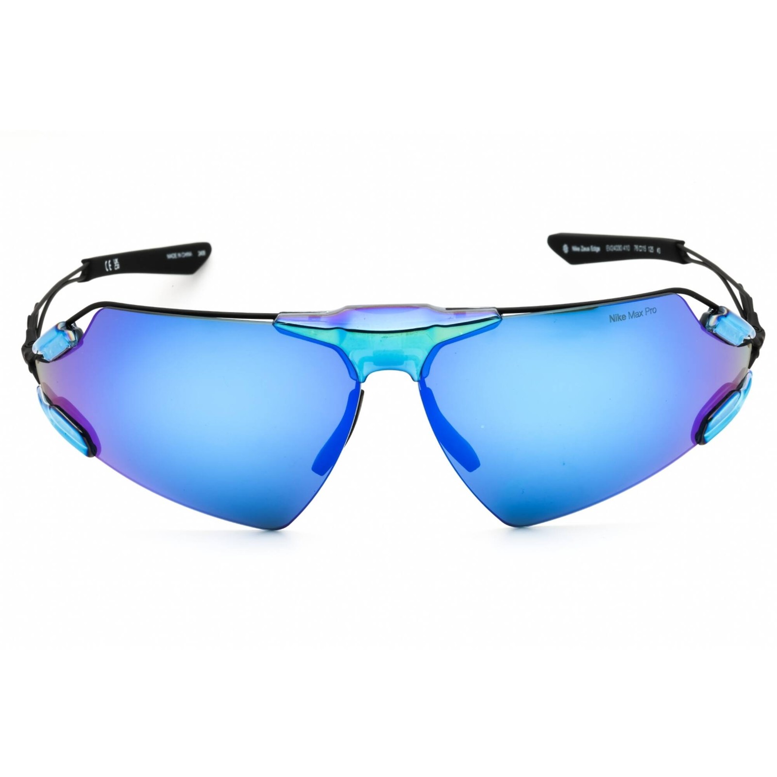 Nike Men’s Sunglasses Blue/Black Titanium Rimless Frame ZEUS EDGE EV24030 410