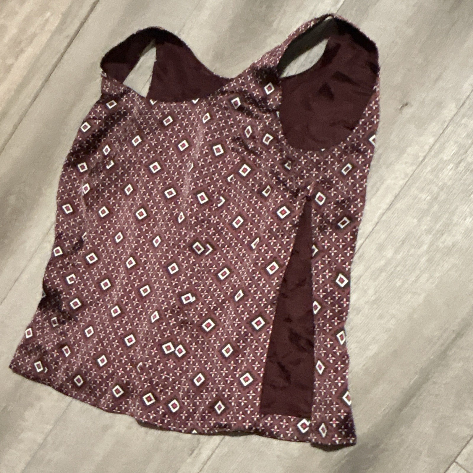 Tahari ASL (Arthur S. Levine) Petite “Geometric” Sleeveless Scoop Neck Blouse
