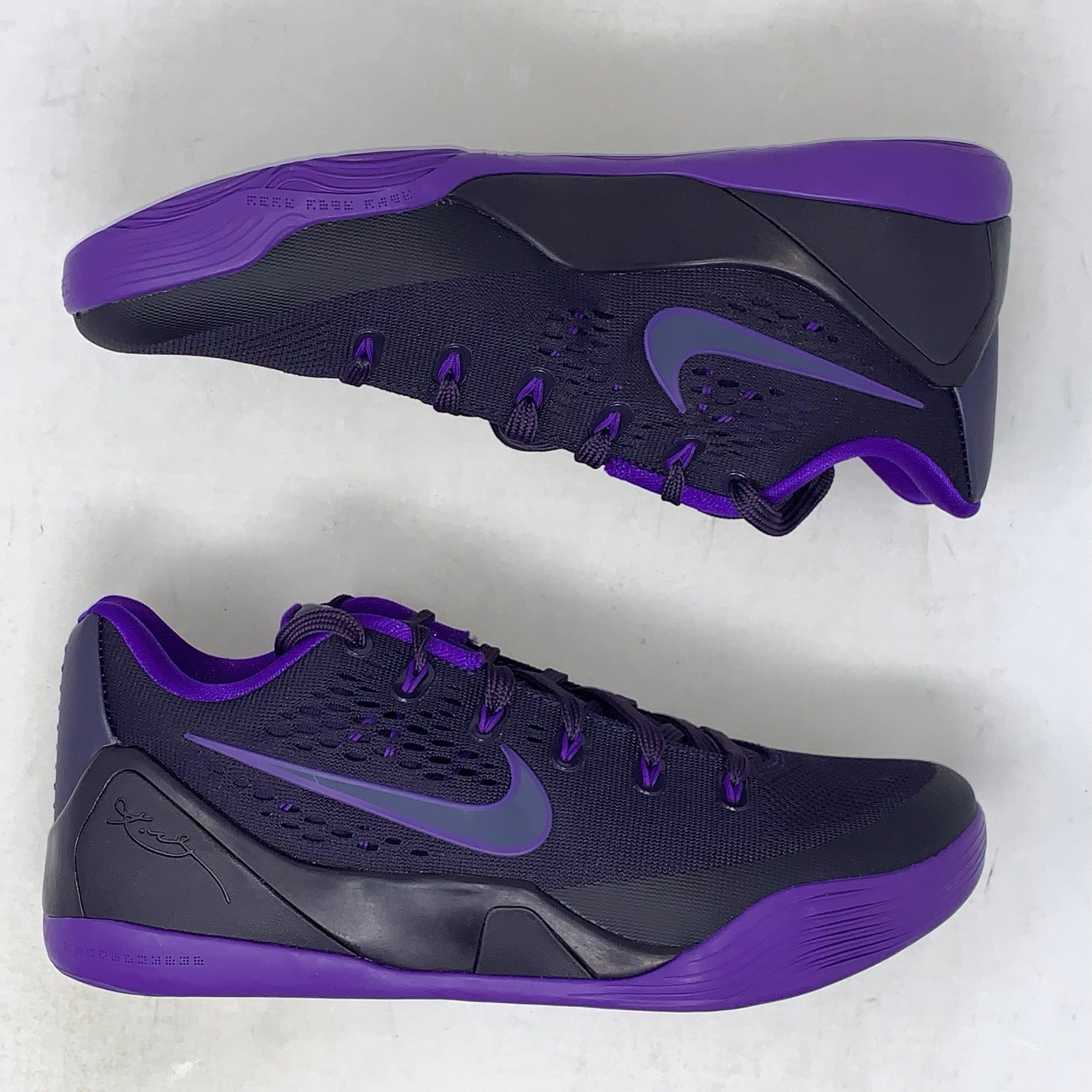 Nike Kobe 9 Elite Low Protro Purple Dynasty Black Sneakers, Size 7.5 IH1401-500