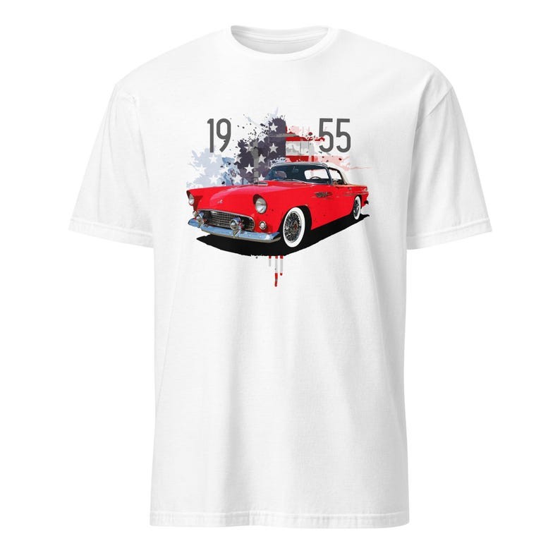 1955 Thunderbird American Classic Car Short-Sleeve T-Shirt