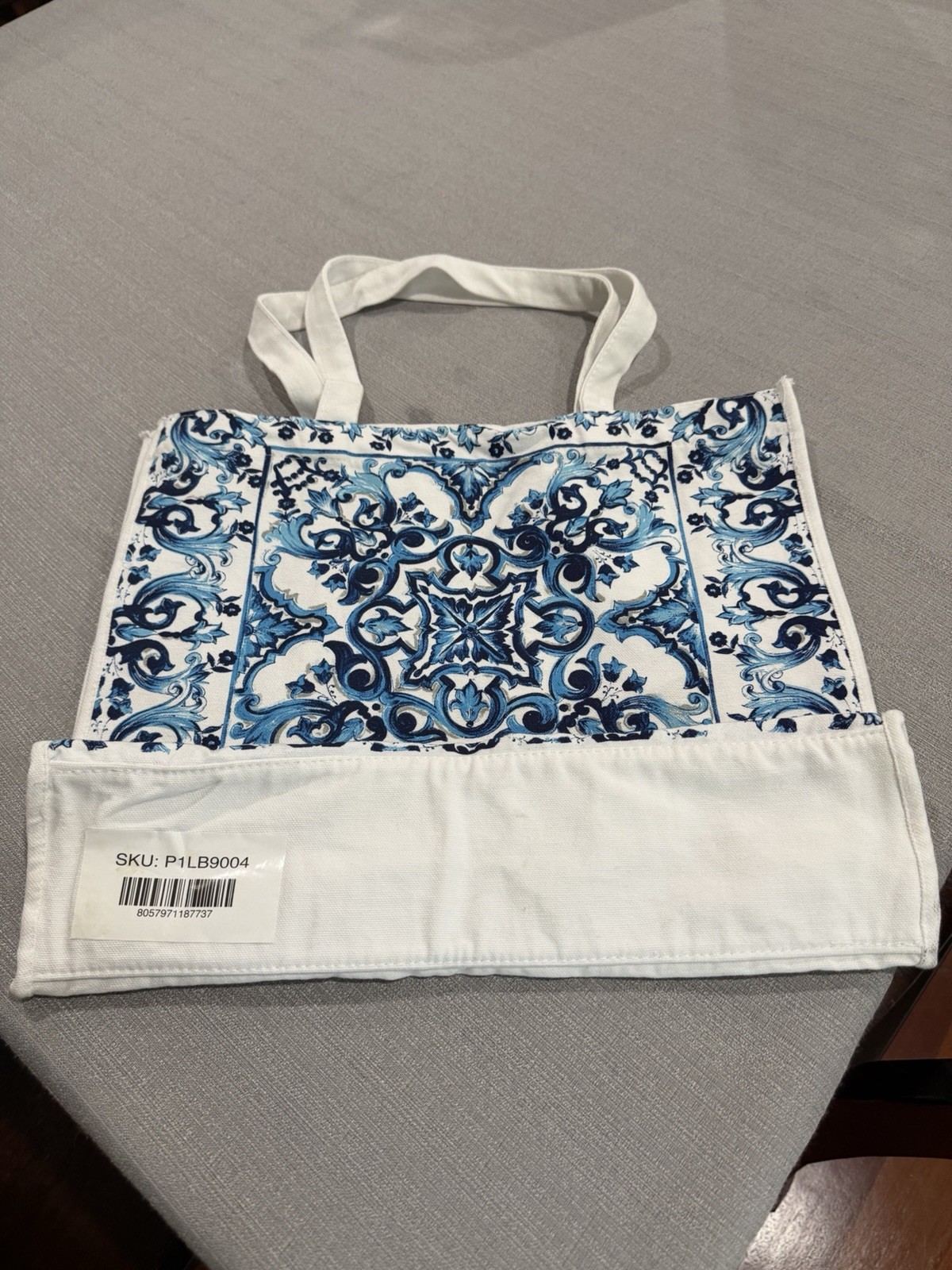 Dolce Gabbana Blue Mediterraneo GWP Tote/Beach Bag 14.5” x 13” in