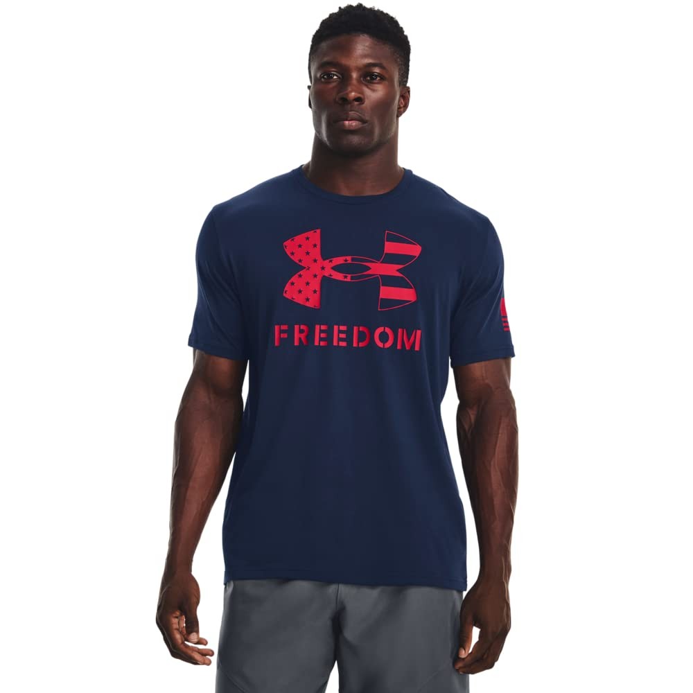 Under Armour Men’s Freedom Logo T-Shirt Academy Red Medium