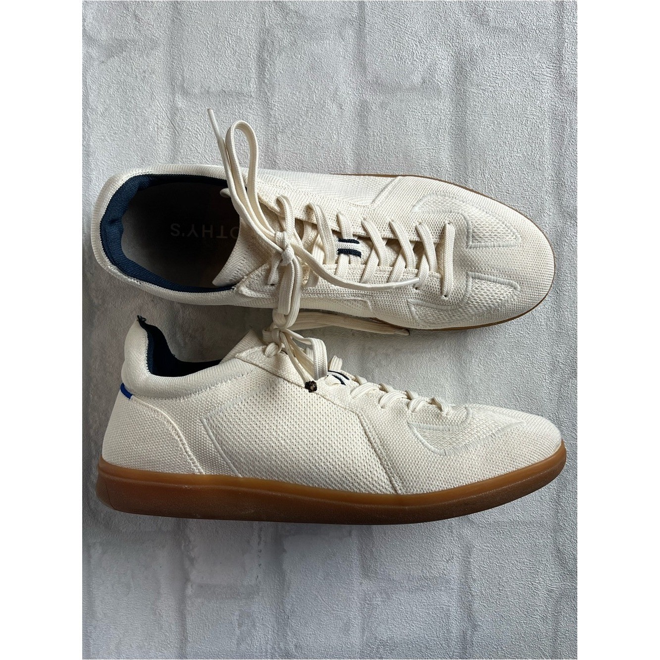 Rothy’s Men’s RS01 Sneakers in Bone athleisure quiet luxury preppy
