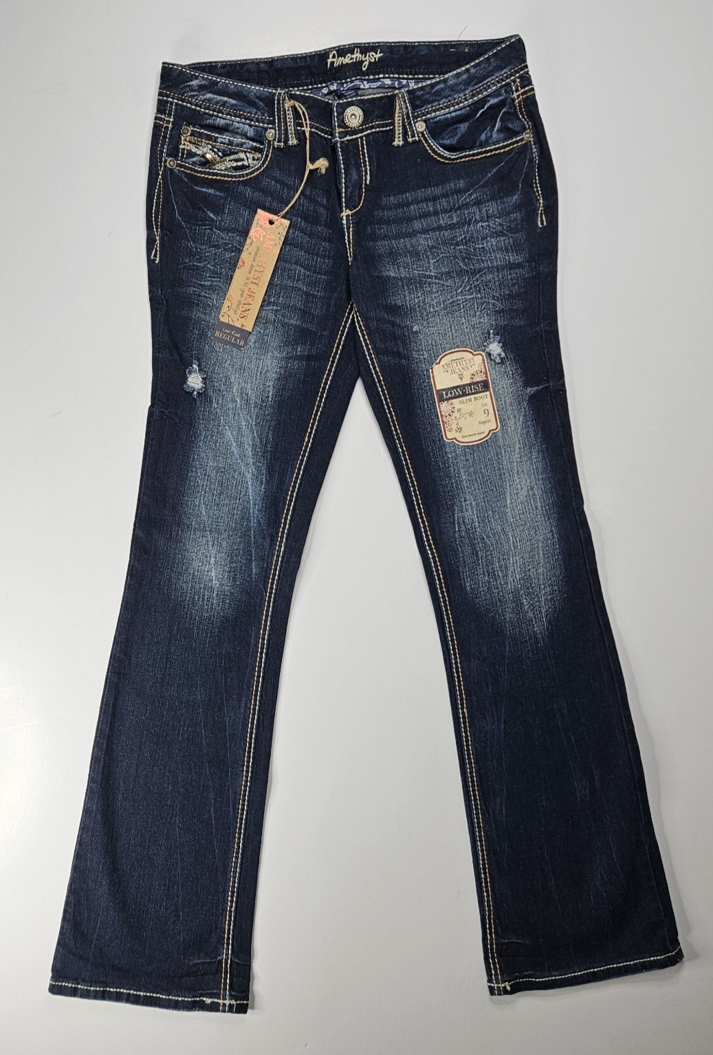 Amethyst Jeans Women’s Size 9 Low-Rise Bootcut Denim Blue
