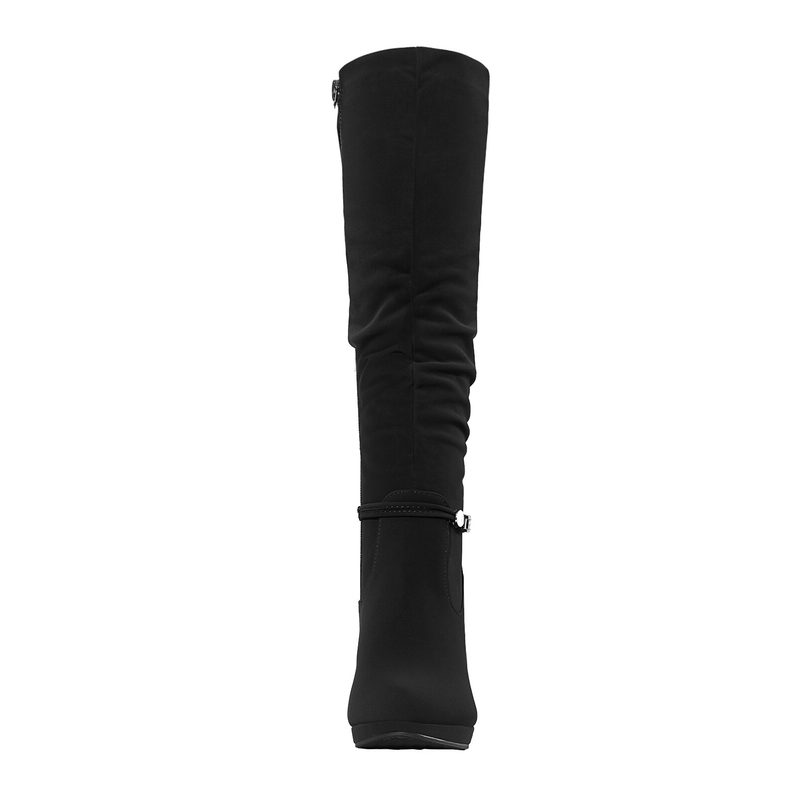 Womens Knee High Winter Boots Warm Fur Lined Zip Up Boots US 5-11
