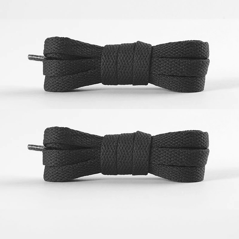 0.8CM Flat Polyester Shoelaces, Multi-Color Replacement Laces, Durable Stretchy