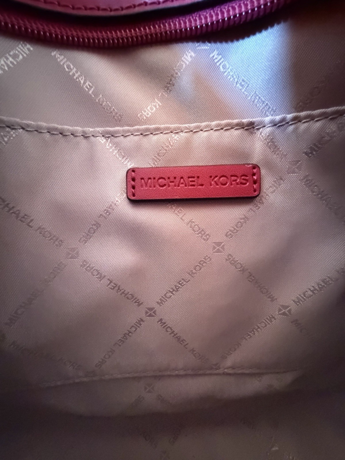 Michael Kors Jet Set Travel SM Shoulder Crossbody Bag MK Dark Raspberry Multi