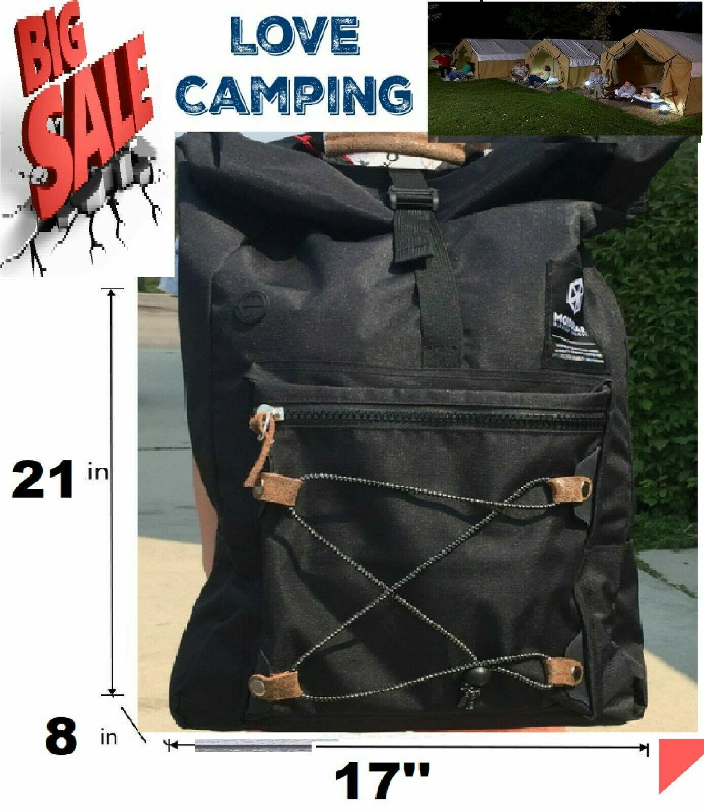 Clearance Sale BLACK backpack High School Travel Laptop Rucksack Zipper Bag NEW