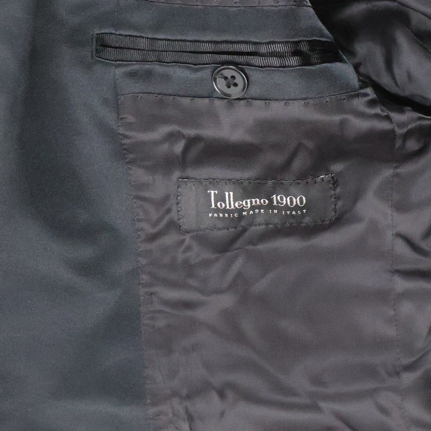 The Black Tux Tuxedo Jacket Peak Lapel Black Solid 38 Wool Tollegno 1900