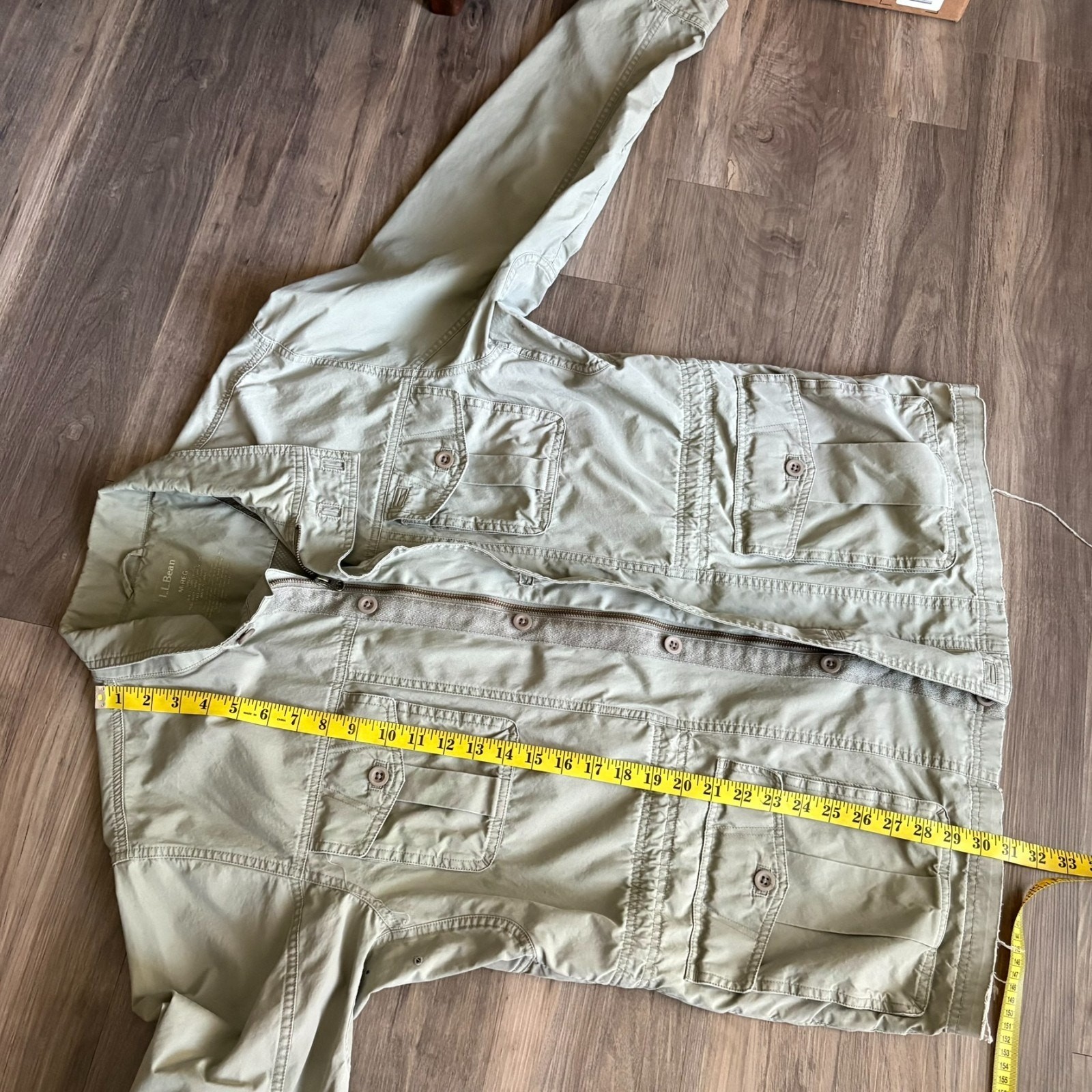L.L. Bean Field Utility Jacket Coat Military Men’s Size M Cargo Mesh Lined 0HYU2