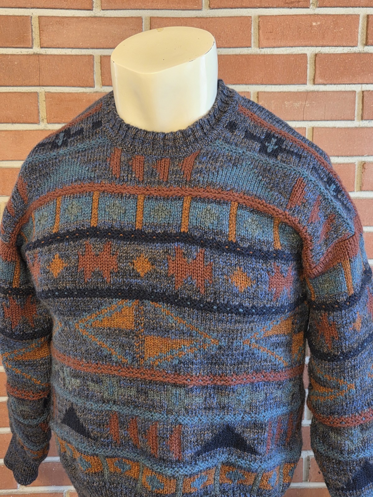 Quill’s Woollen Market 107cm 42in Large Ireland Wool Chunk Knit Heavy Sweater