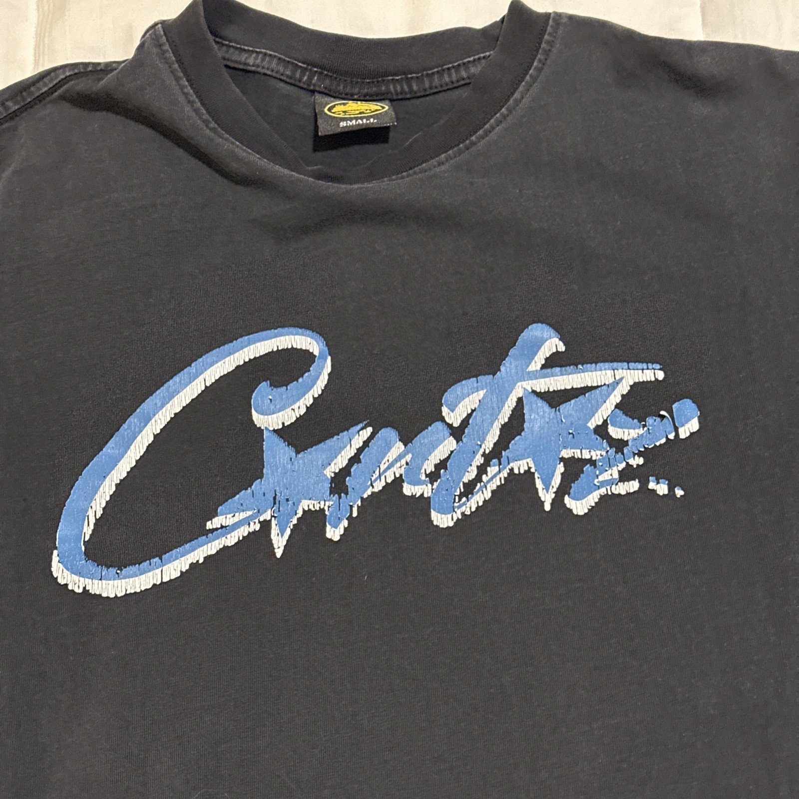 Corteiz Allstarz Logo Tee Black Men’s Small S Graphic T-Shirt Streetwear Y2K