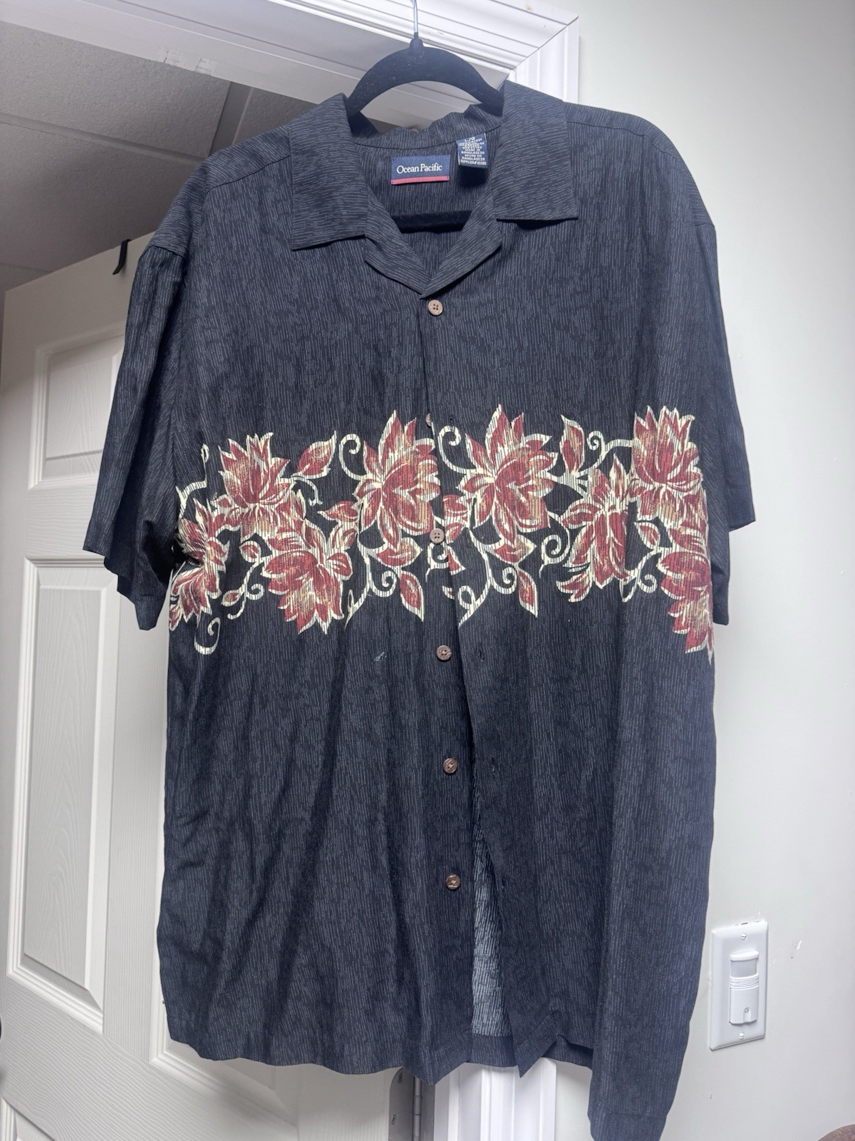 Ocean Pacific Hawaiian Shirt Vintage 80s/90s, Size Medium
