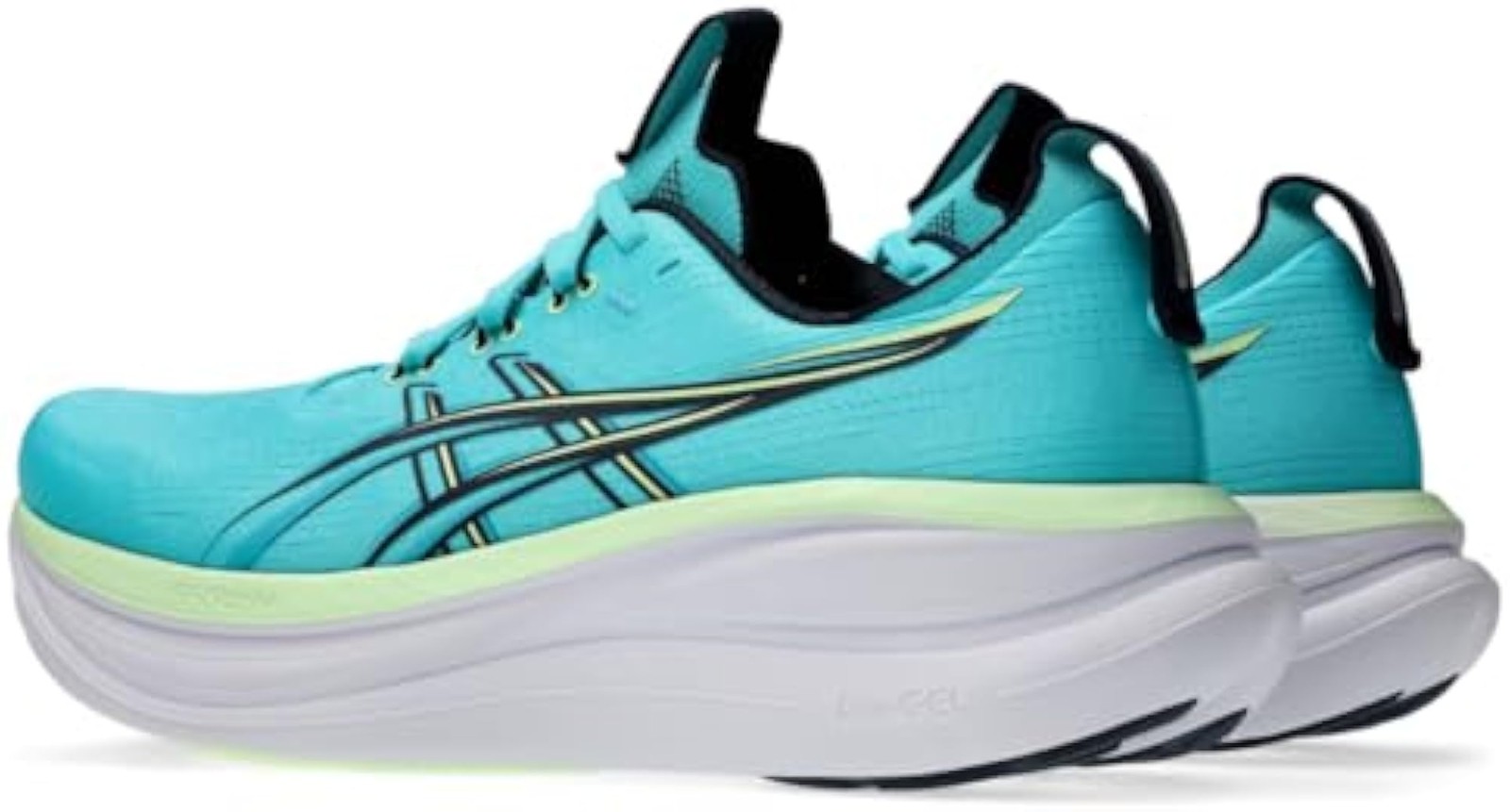 ASICS Men’s Gel-Nimbus 28 Running Shoes, 12.5, Energy Aqua/Midnight – Energy Aqu
