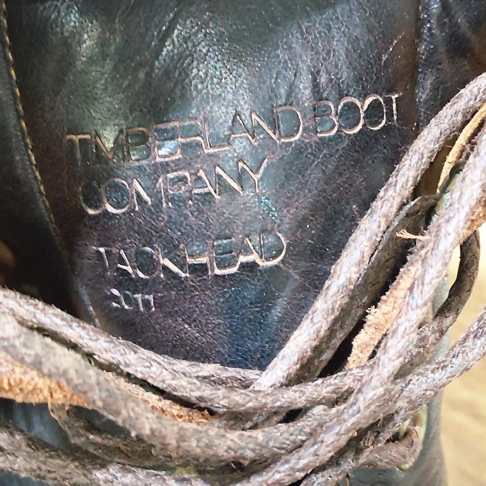 Timberland Tackhead 2011 Boots Mens 8.5 Leather Vibram Workwear Goodyear Welt