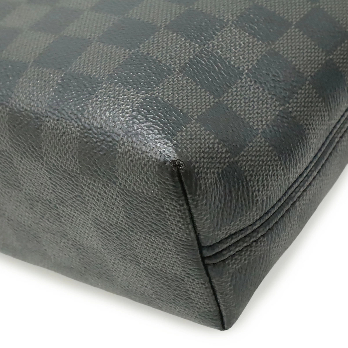 Louis Vuitton Damier Graphite N40003 Shoulder Bag Check Canvas Black #BLB1828