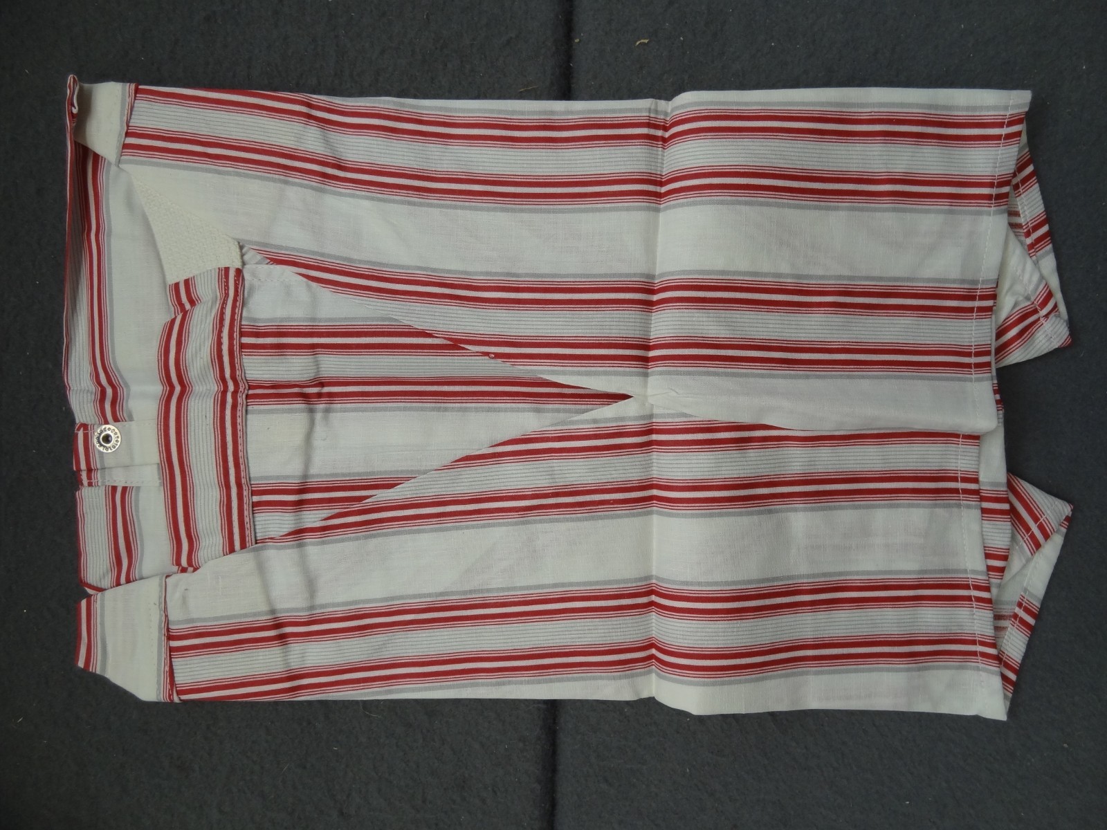 NEW Gripper Snap 28 Yoke Front Striped Boxer Short VTG 50s 60s Athletic Vat Dyed