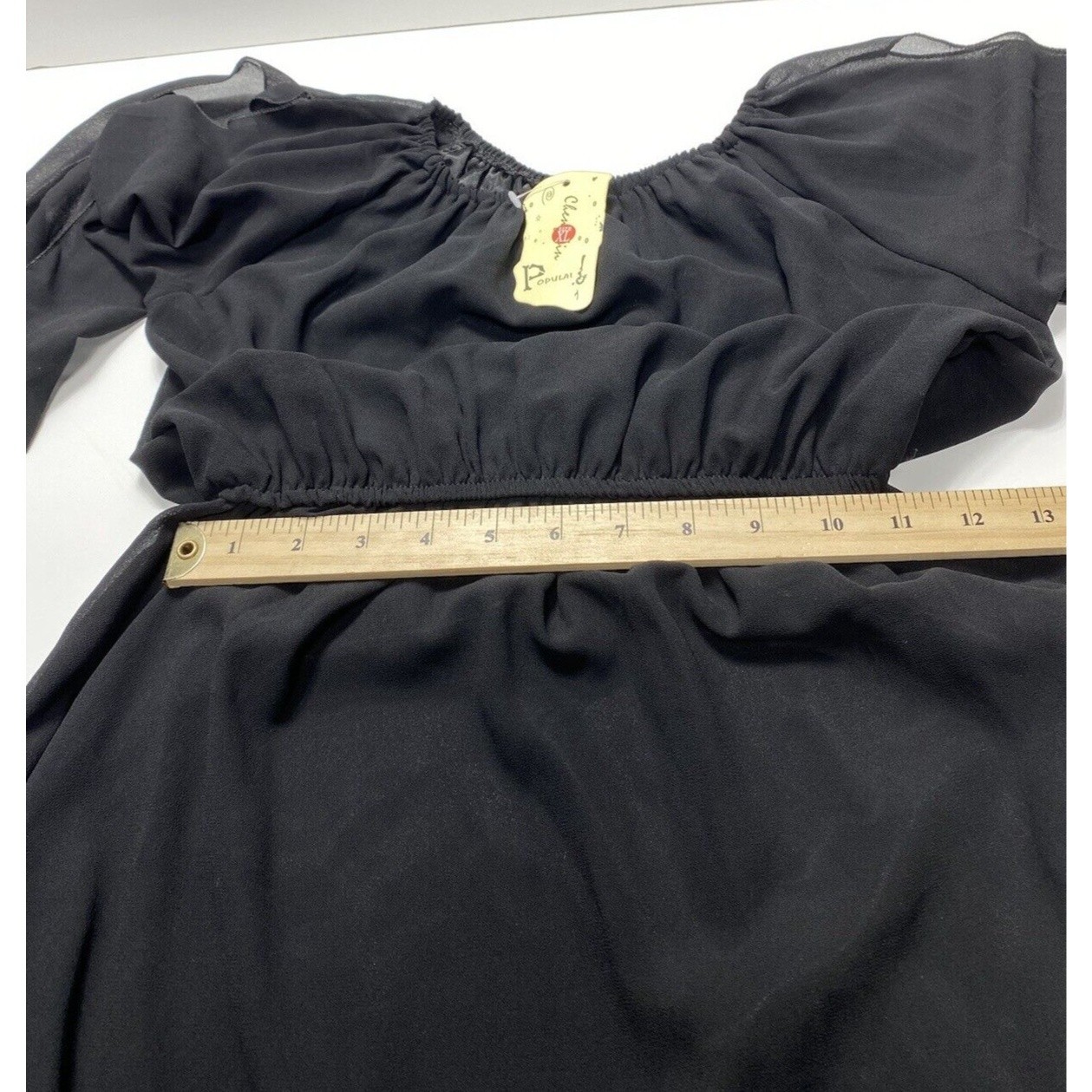 XL Womens Black Long Flowing Dress Elegant Comfortable Perfect for Any Occasion