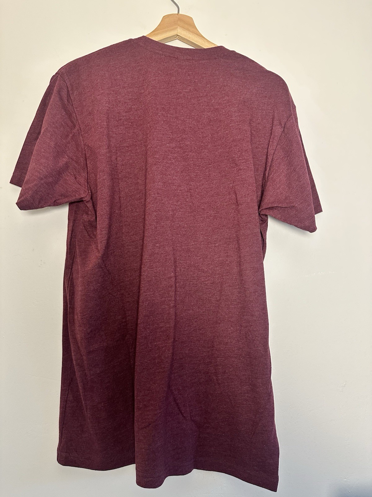 Next Level Apparel Men’s Burgundy Napa Valley Graphic Crew Neck Tee Shirt L