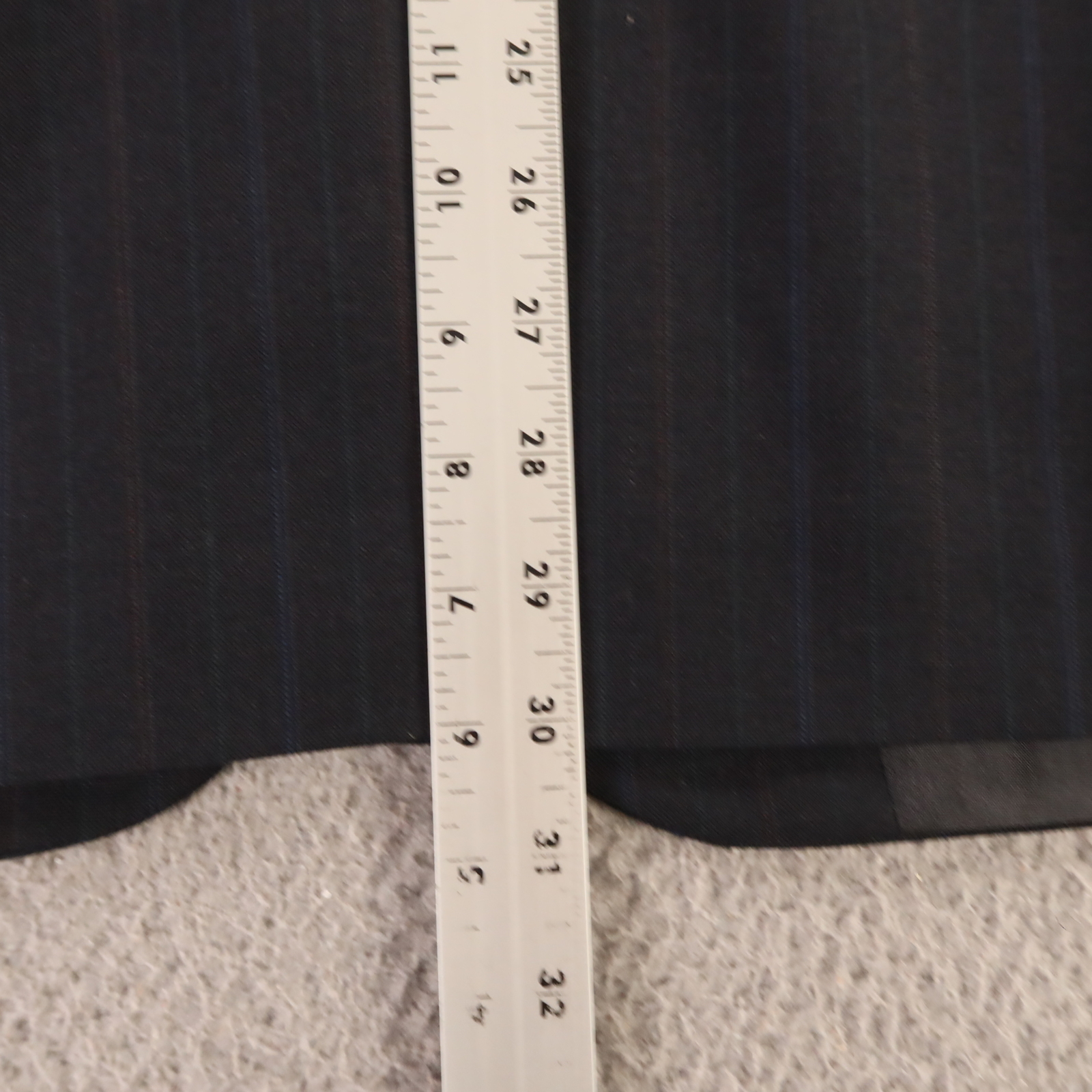 Towncraft Jacket S Blue Pinstripe Wool Polyester Worsted Wool Twill Blazer 38R