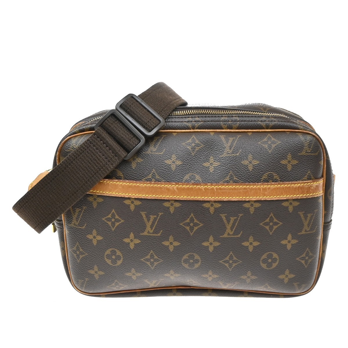 LOUIS VUITTON Reporter Crossbody Shoulder Bag Monogram Leather BN M45254 35SA260