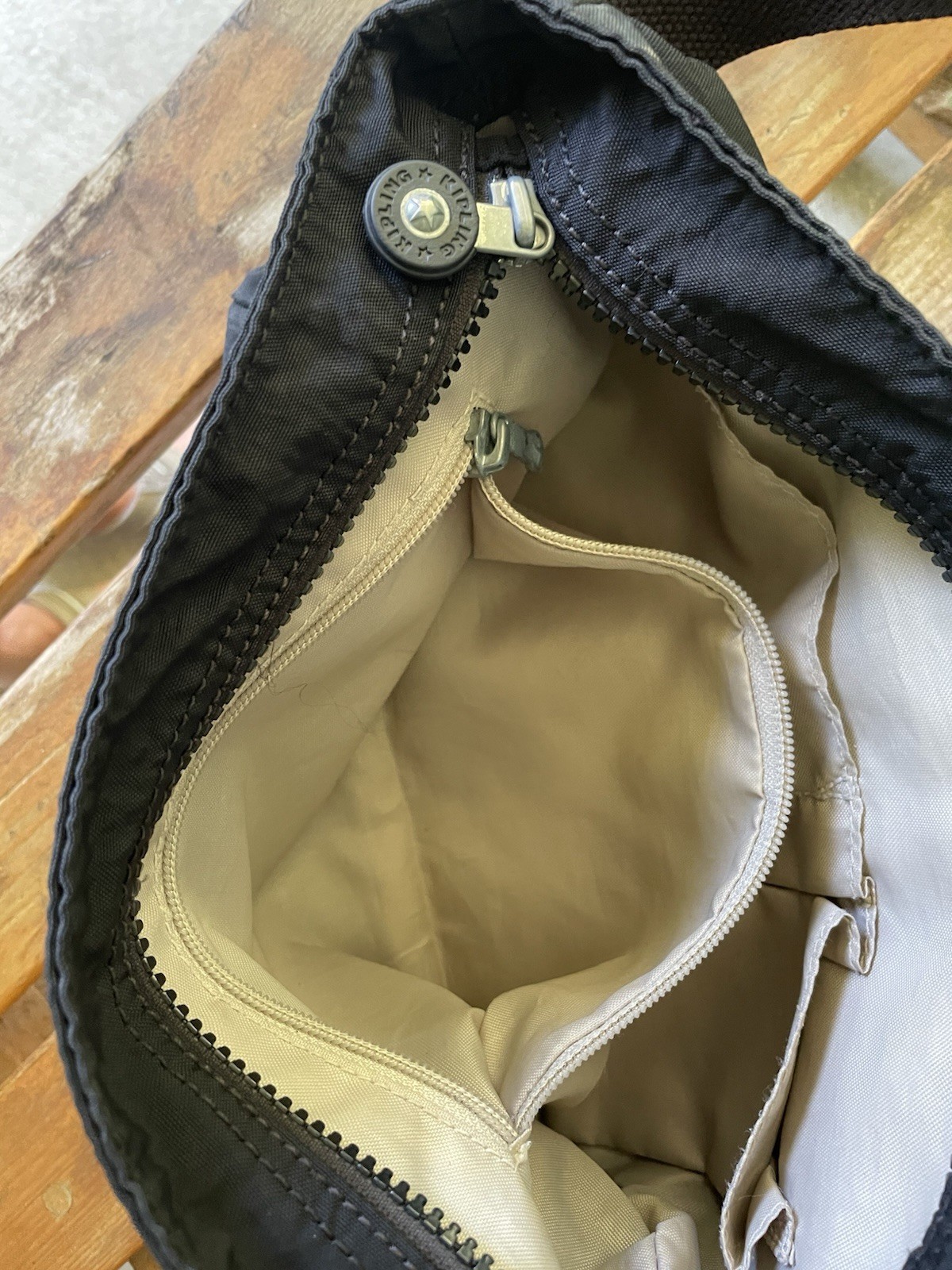 Kipling Angie Black, Nylon Crossbody Bag
