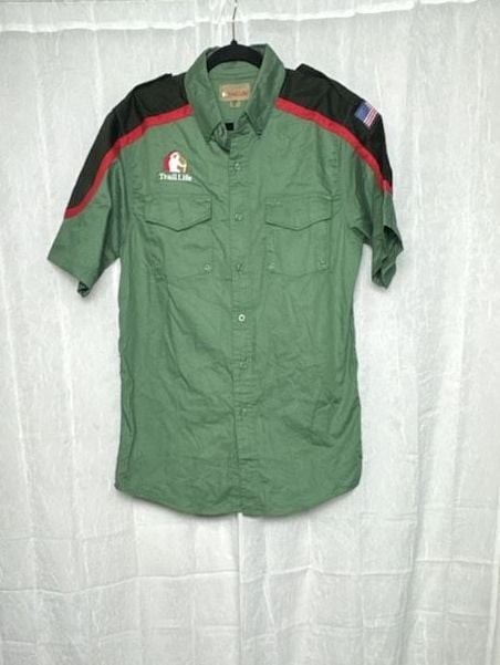 Trail Life USA Official Troop Uniform Short Sleeve Shirt Green Men’s Size Small