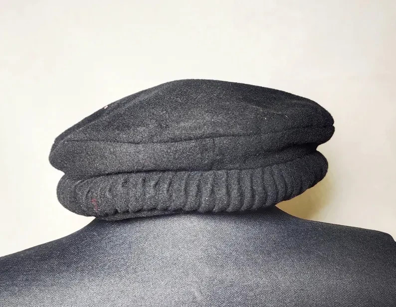 Charcoal chitrali Cap Afghan Wool Cap Pakul Handmade Cap Afghan Hat Pakol Cap