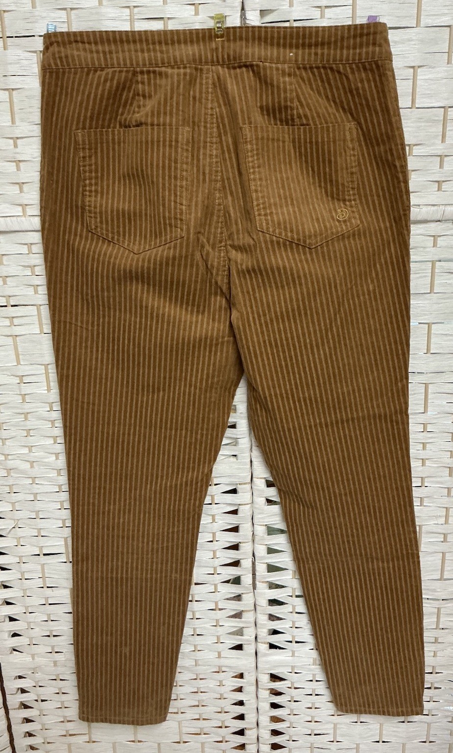 Indigo Rein Brown Striped Corduroy Skinny Jeans Juniors Size 11/29