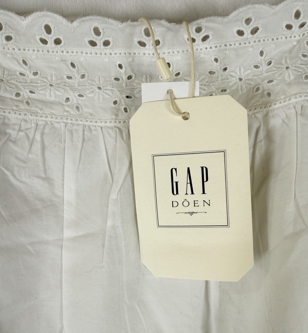 GAP x Doen Eyelet Top Small Cotton Cottagecore Boho New NWT