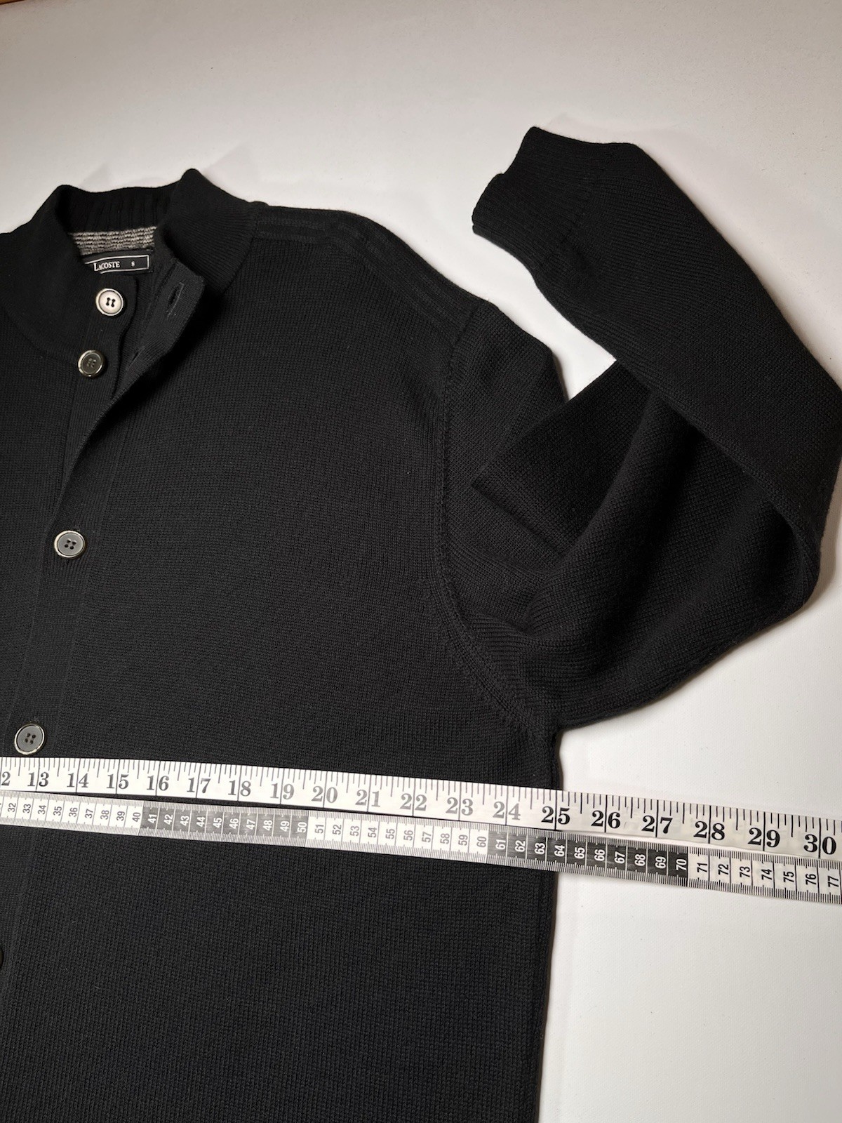 Lacoste Black Label Wool Cotton Cardigan Extra Soft Jumper Men’s XXXL [353]